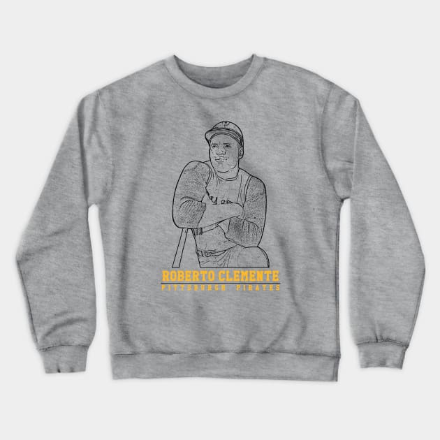 Roberto Clemente Crewneck Sweatshirt by Aloenalone